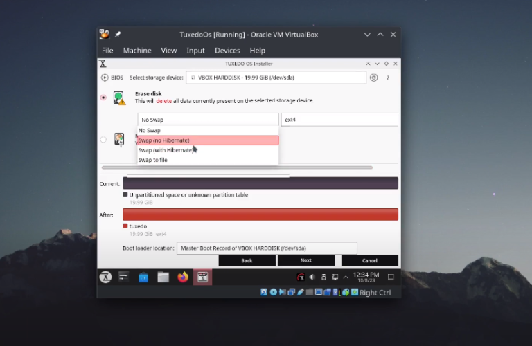 Tuxedo OS installation