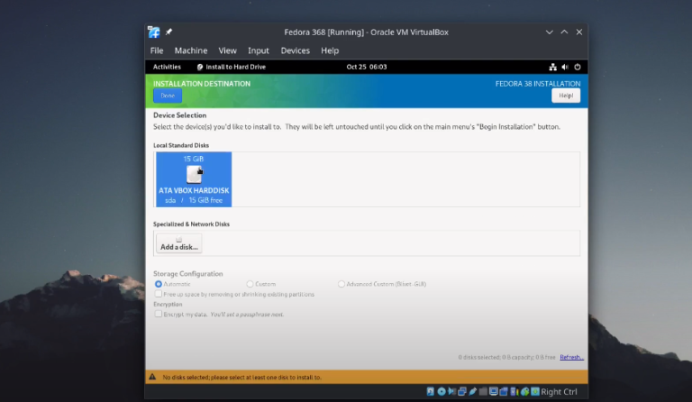 Install Fedora 38