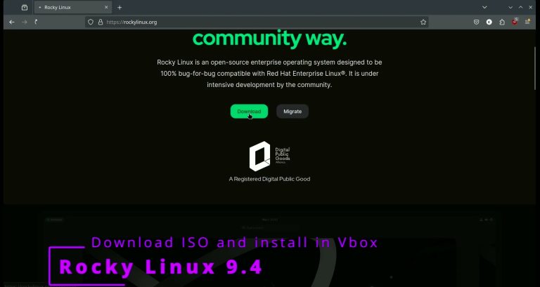 How to install Rocky Linux 9.4 in Vbox