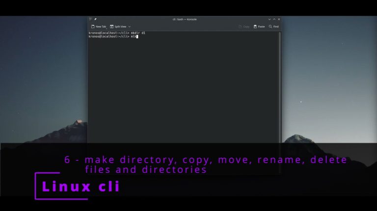 Linux CLI 6 🐧 make directory, copy, move, rename, delete files and directories
