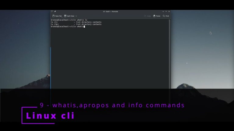 Linux CLI 9 🐧 whatis,apropos and info commands