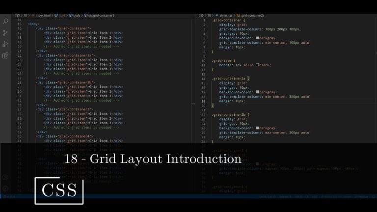CSS 18 💻 Grid Layout Introduction