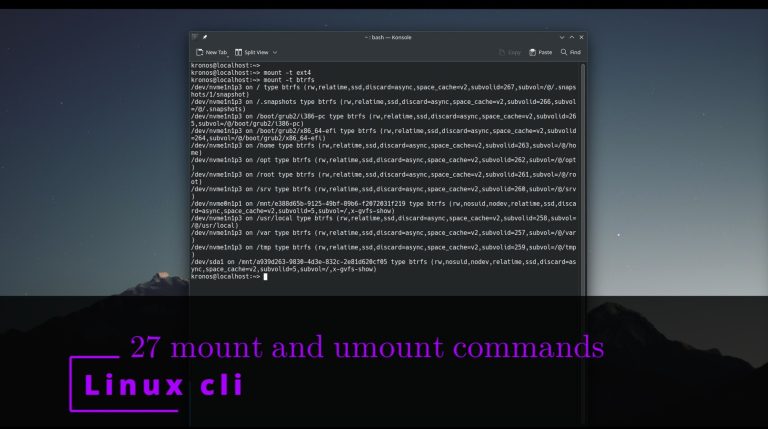 Linux CLI 27 🐧 mount and umount commands