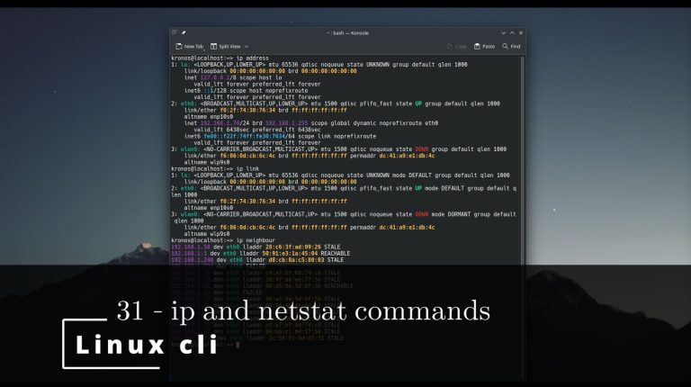 Linux CLI 31🐧 ip and netstat commands
