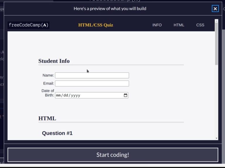FreeCodeCamp 🌐 Responsive Web Design 🌐 Quiz 1-67 full