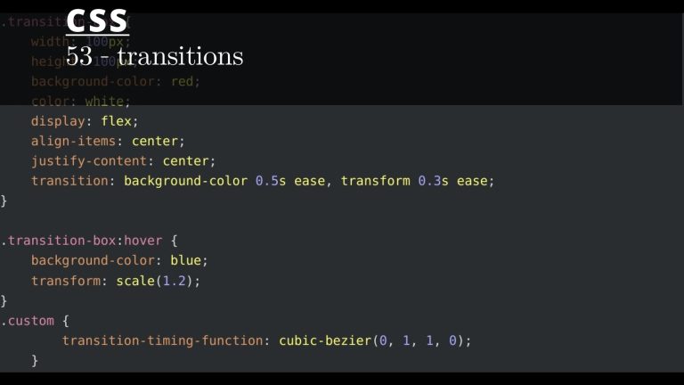 CSS 53 💻 transitions