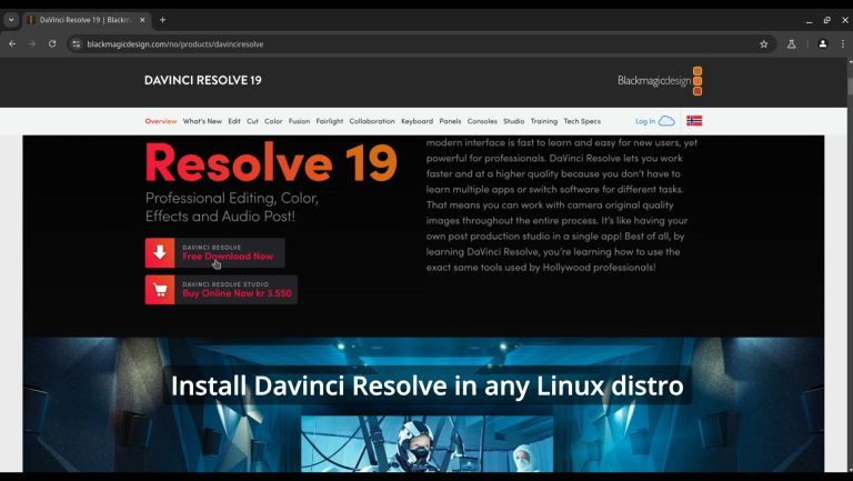Install Davinci Resolve in any Linux distro
