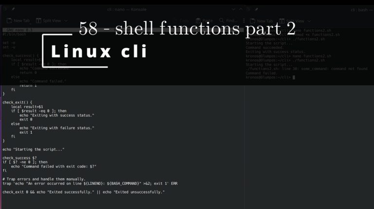 Linux CLI 58 🐧 shell functions part 2