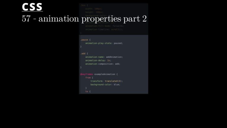 CSS 57 💻 animation properties part 2