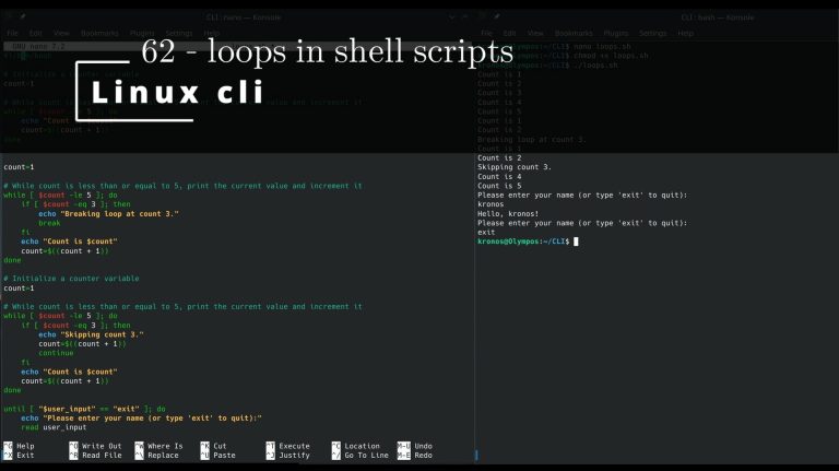Linux CLI 62 🐧 loops in shell scripts