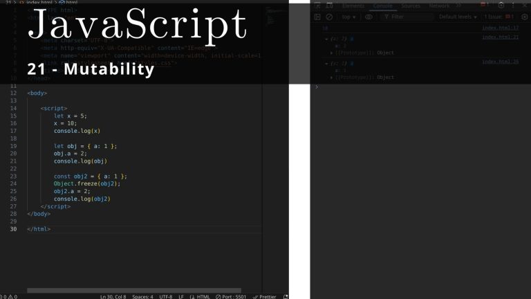 JavaScript 21 🧬 Mutability