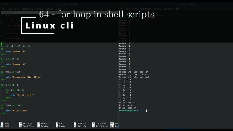 Linux CLI 64 🐧 for loop in shell scripts
