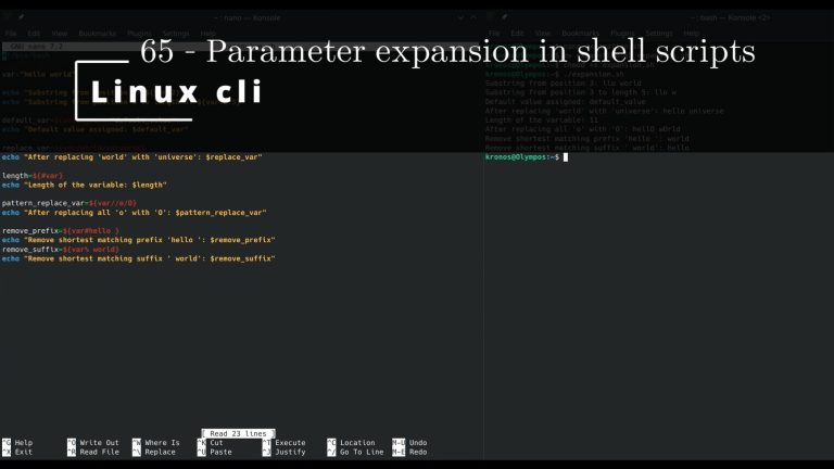 Linux CLI 65 🐧 Parameter expansion in shell scripts