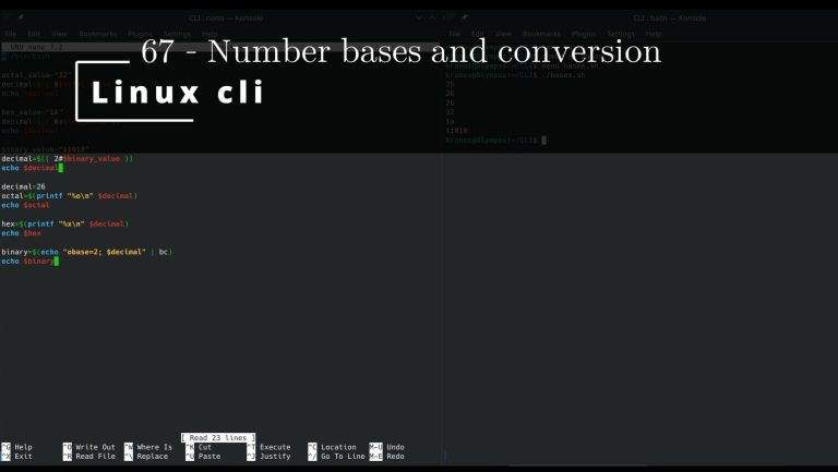 Linux CLI 67 🐧 Number bases and conversion