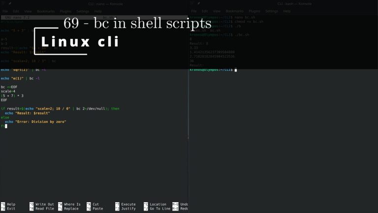 Linux CLI 69 🐧 bc in shell scripts