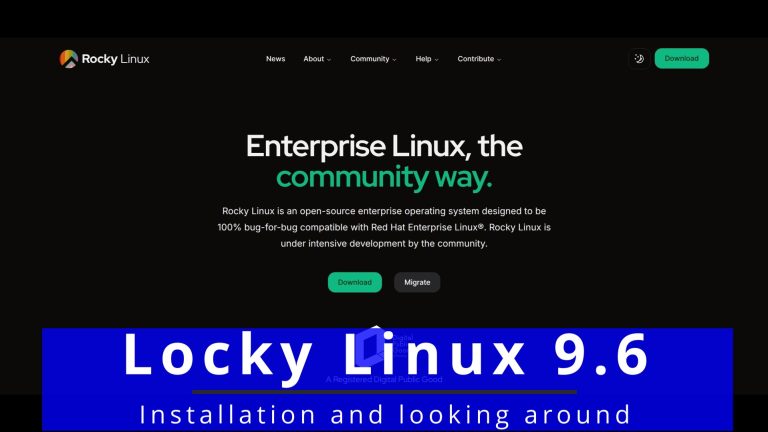 Installing Rocky Linux 9.6 🫆 looking around