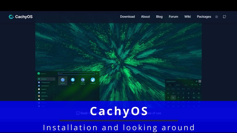 Installing CachyOS 🐧 looking around