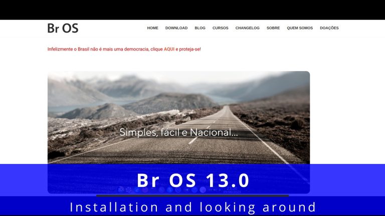 Installing Br OS 13.0 🐧 looking around