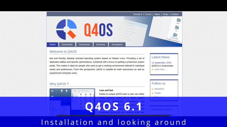 Installing Q4OS 6.1 🐧 looking around