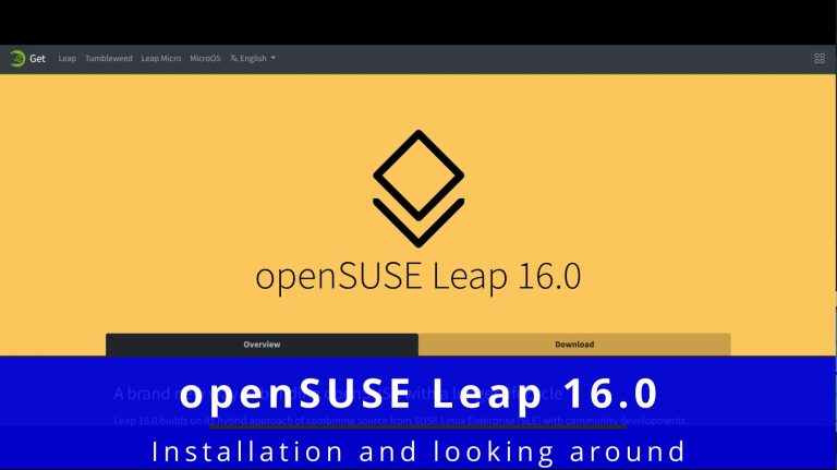 Installing openSUSE Leap 16.0 🐧 looking around