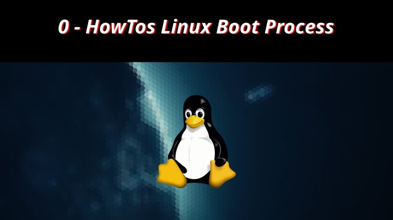 Linux CLI HowTo 0 🐧 Linux Boot Process