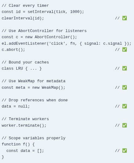 JavaScript 65 🧬 Memory management / garbage collection