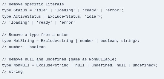 TypeScript 35 🔷 Utility Types — Record, Exclude, Extract, NonNullable
