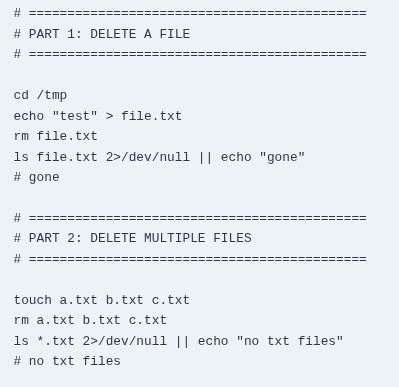 LFCA 17 🐧 Deleting Files and Directories — rm, rmdir