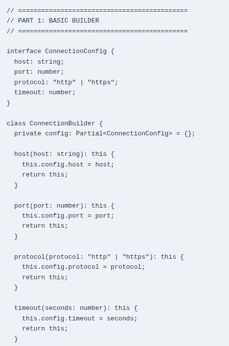 TypeScript 47 🔷 Builder Patterns with Types