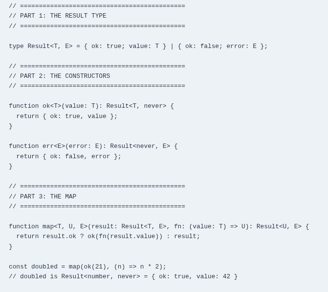 TypeScript 69 🔷 Result Types and Either Patterns