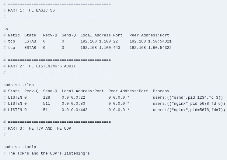 LFCA 47 🐧 Checking Open Ports — ss, netstat