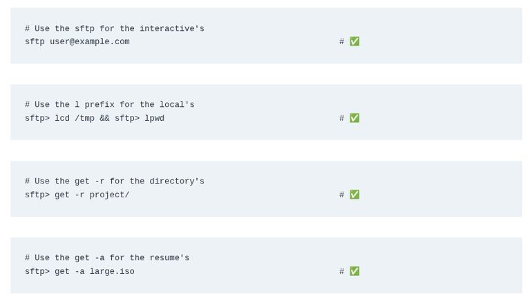 LFCA 54 🐧 Interactive Transfer — sftp