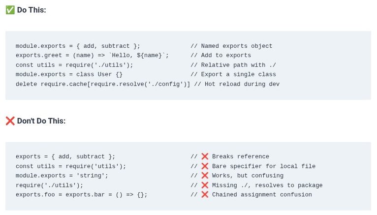 Node.js 4 🟢 CommonJS Module System (require and module.exports)