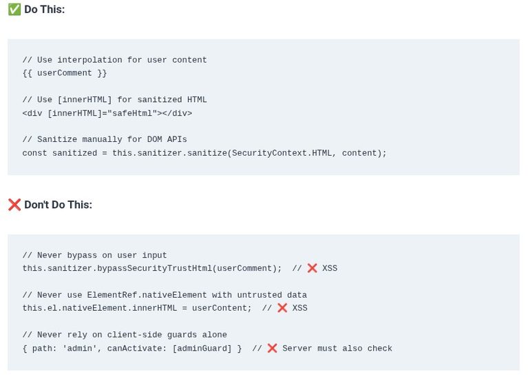 Angular 117 🅰️ Security Best Practices