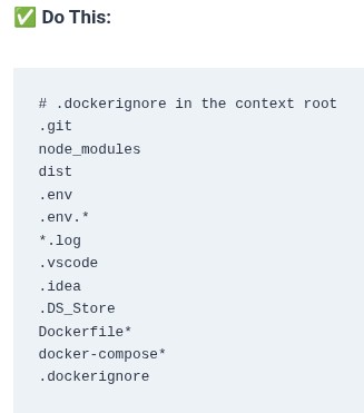 Docker 19 🐳 Docker Build Context Optimization and .dockerignore Best Practices
