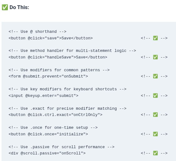 Vue.js 10 🟢 Event Handling Mechanics with v-on and Shorthand Syntax (@)