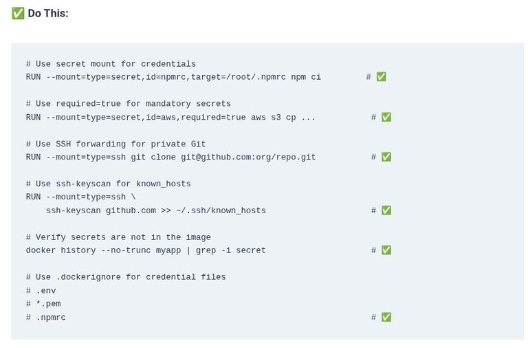 Docker 24 🐳 Advanced Buildkit Features: Secret Mounts (–mount=type=secret) and SSH Forwarding