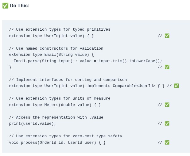 Dart 30 🎯 Extension Types (extension type) for Zero-Cost Abstractions