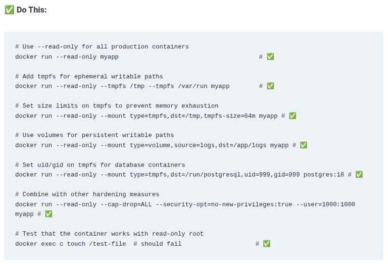 Docker 29 🐳 Read-Only Containers (–read-only) and Mounting Temporary In-Memory File Systems