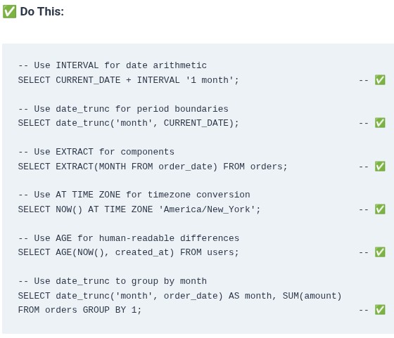 SQL 51 🛢️ Date and Time Arithmetic Functions
