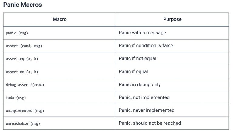 Rust 32 🦀 Unrecoverable Errors with panic!