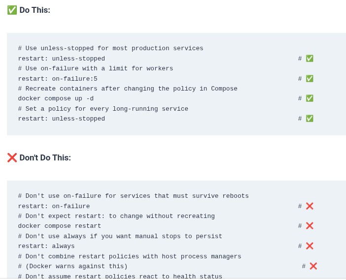 Docker 37 🐳 Restart Policies: no, on-failure, always, and unless-stopped