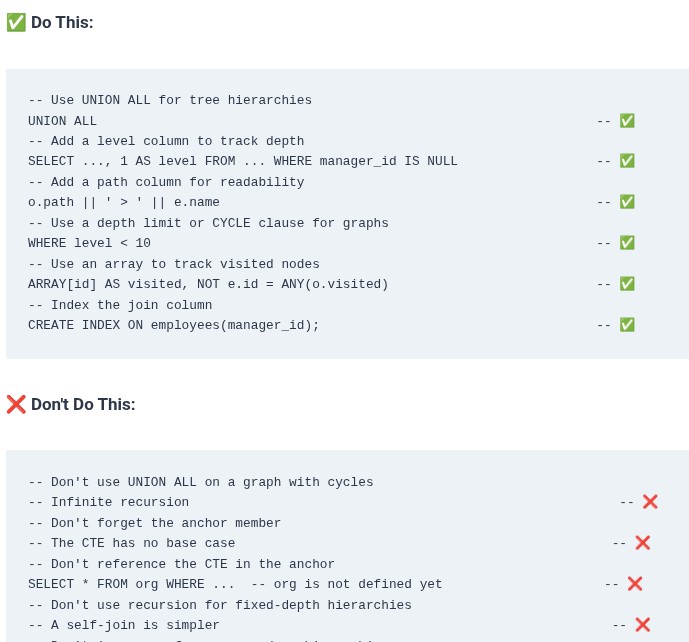 SQL 65 🛢️ Recursive CTEs for Hierarchical Data