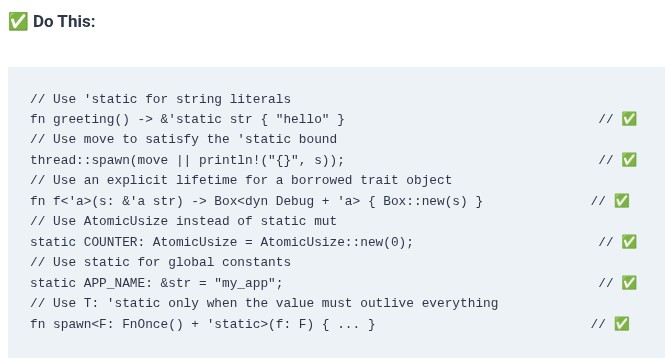 Rust 45 🦀 Static Lifetime (‘static) Mechanics