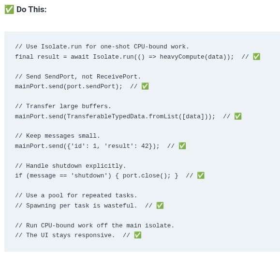 Dart 53 🎯 Multithreading with Isolates: Isolate.spawn and Message Passing