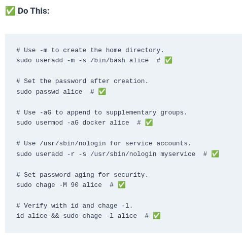 LFCS 31 🐧 Users — Creating and Modifying