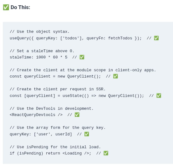 React 63 ⚛️ TanStack Query Setup and Query Client