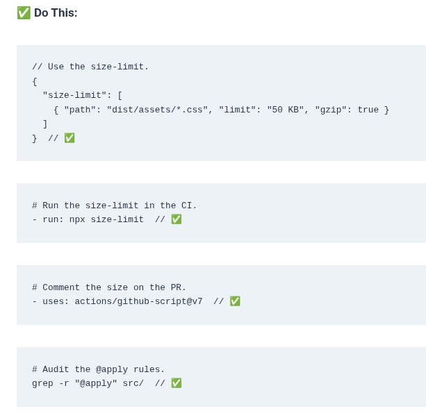 Tailwind CSS 74 🎨 CI/CD Unused Class Auditing and CSS Bundle Size Budgeting