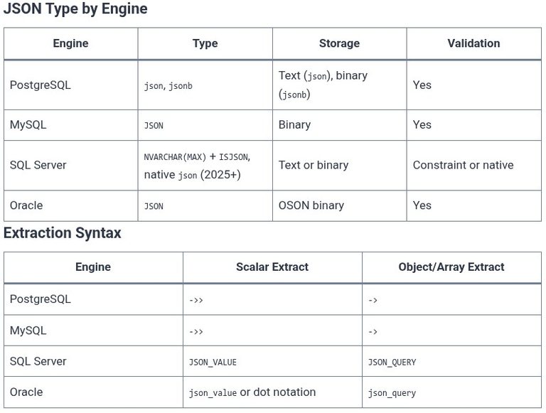 SQL 94 🛢️ Working with JSON Data in Relational Databases