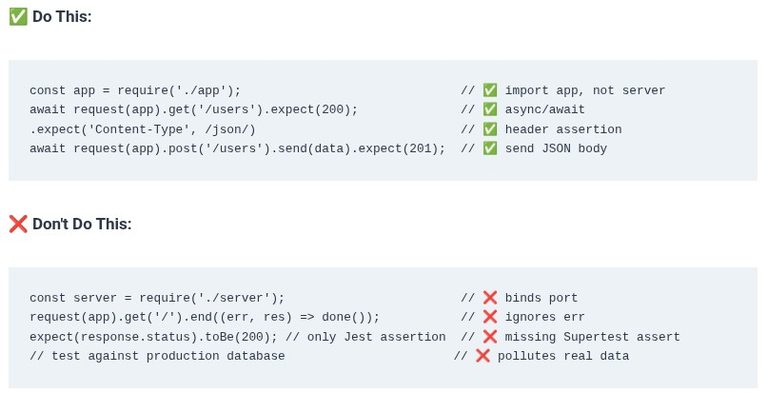 Node.js 73 🟢 Integration and End-to-End API Testing with Supertest